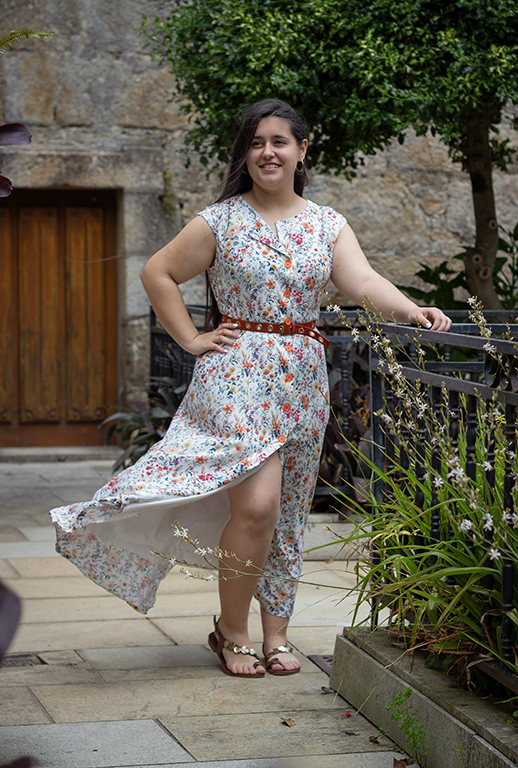 Vestido viscosa