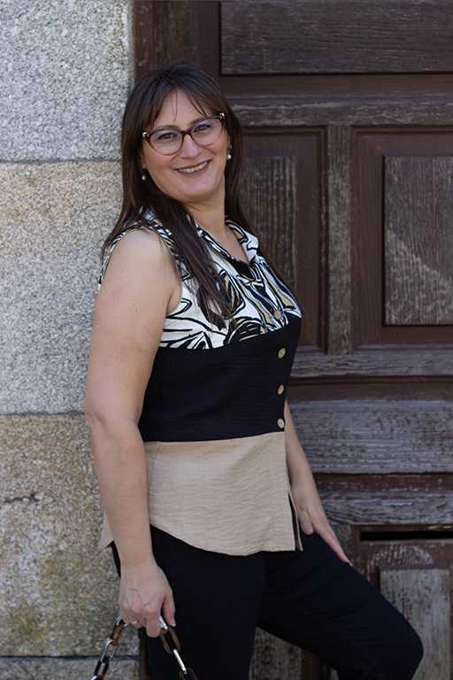 Blusa combinada