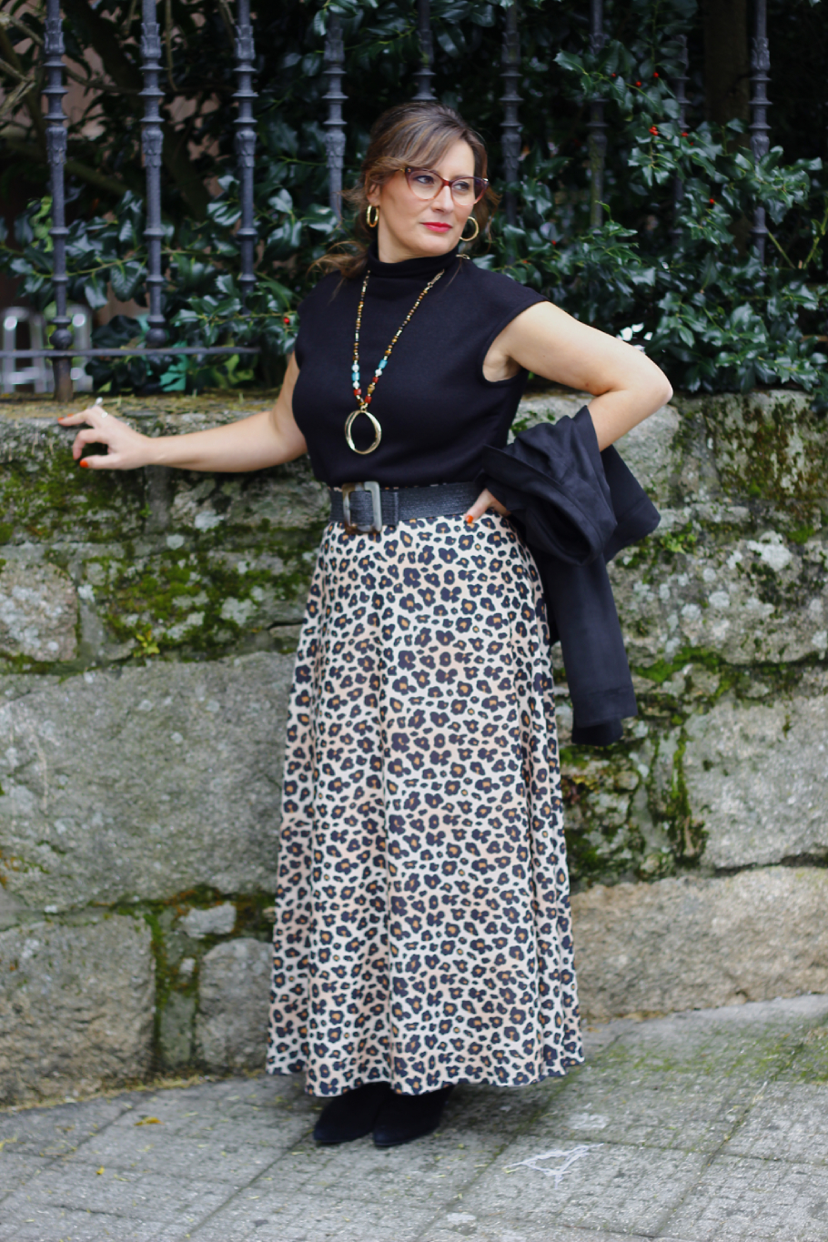 Falda animal print