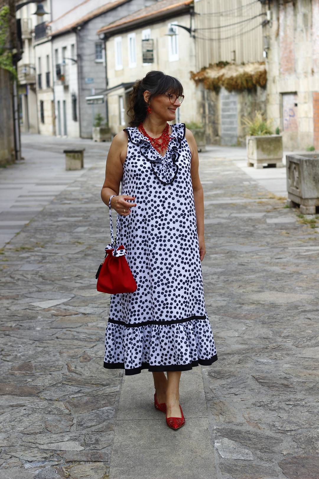 Vestido lunares